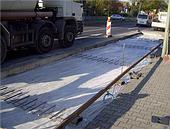 Bau von Haltestellen in Berlin-Spandau - Beton in Busaufstellflächen
